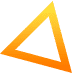 agence de marketing digital - triangle orange 1